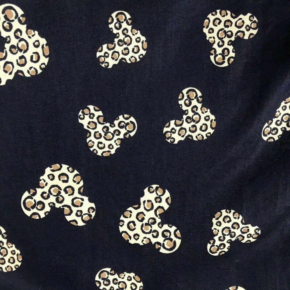 Walt Disney Black Mickey Mouse Midi Dress Size S - Picture 5 of 7